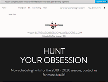 Tablet Screenshot of extremeobsessionoutdoors.com
